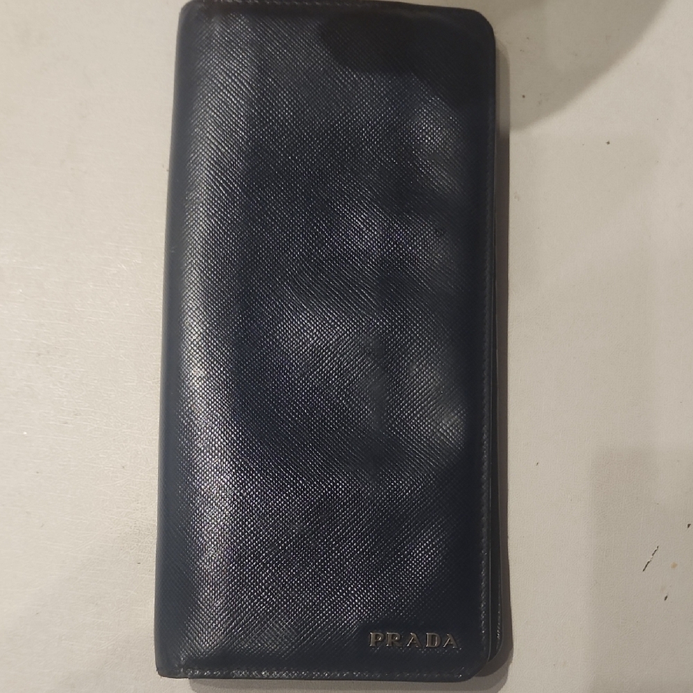 Prada Midnight Blue Leather Wallet